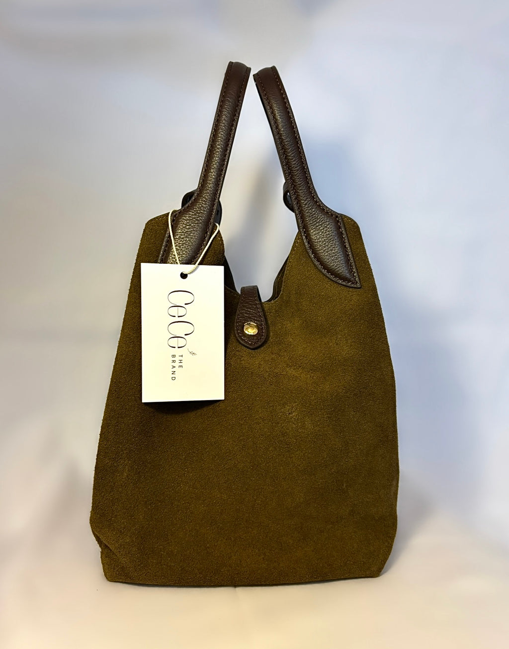 Bolso Faro caqui piel serraje talla única | CeCé The Brand