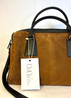 Detalle bolso Palma camel piel serraje | CeCé The Brand