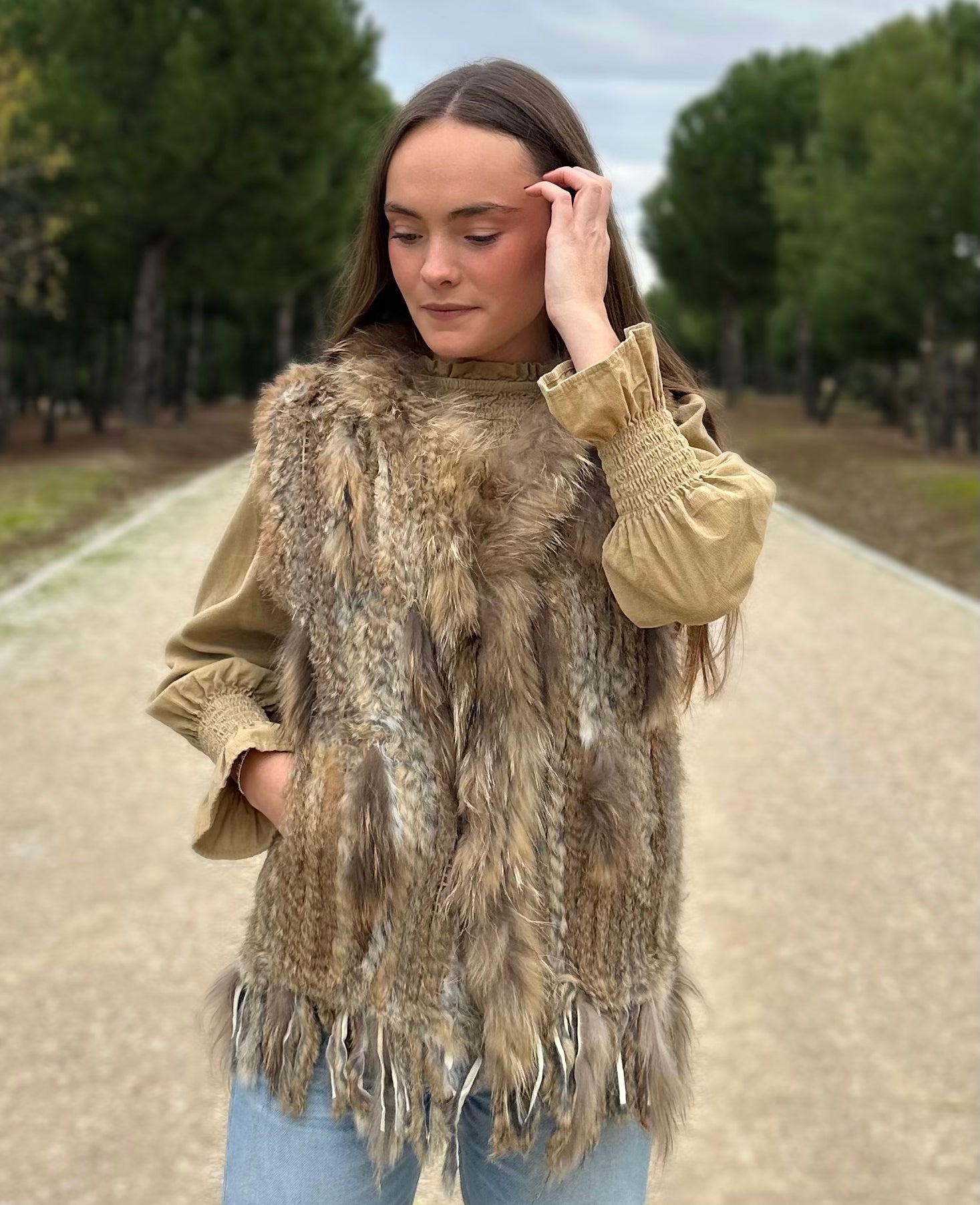 Chaleco Oslo camel de pelo natural de conejo 100% talla única | CeCé
The Brand