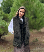 Chaleco Oslo caqui de pelo natural de conejo 100% talla única | CeCé
The Brand
