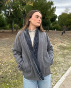 Chaqueta Dublín azul y gris lana 40% poliéster 60% talla única | CeCé
The Brand